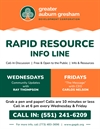 Rapid Info and Resource Line (Dial the new call-in 551-241-6209) for Community Updates!