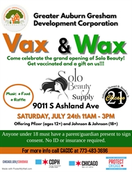 VAX and Wax Get the Vaccination and A Gift On Us!!